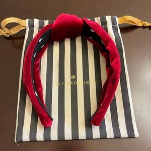 Lele Sadoughi Velvet Cherry Headband